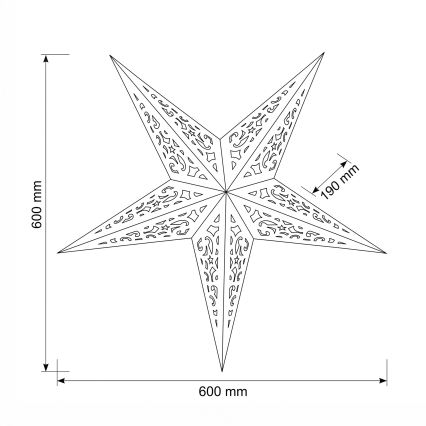 BRILAGI - LED Božićna dekoracija LED/2xAA 60 cm zvijezda