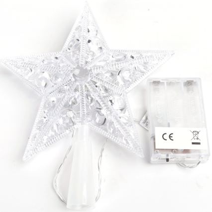 BRILAGI - LED božićna dekoracija LED/3xAA 21 cm zvijezda, hladno bijela