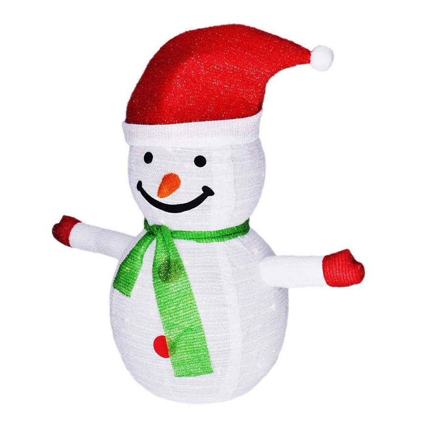 Brilagi - LED božićna vanjska dekoracija 40xLED/3xAA IP44 snjegović