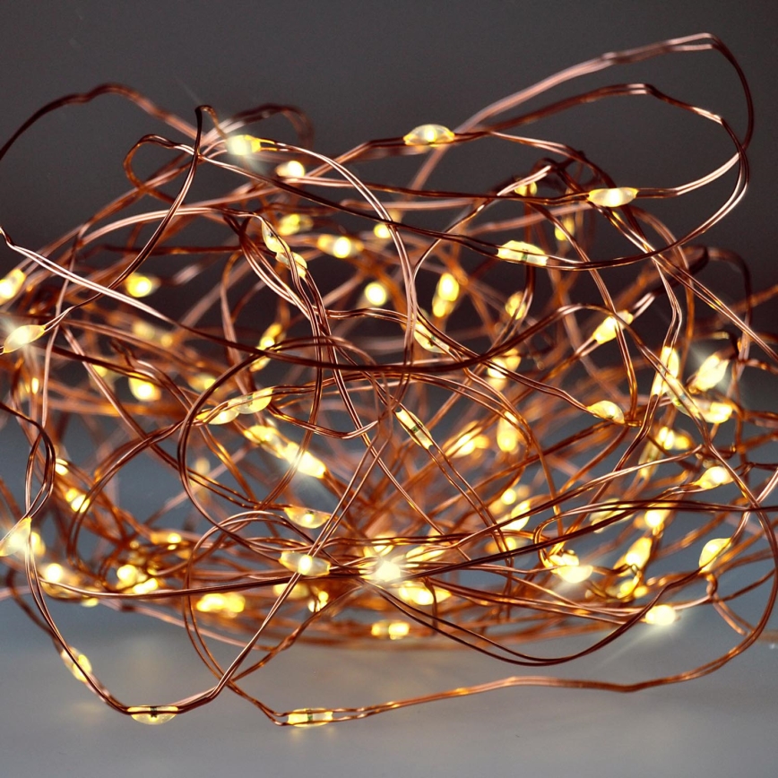 Brilagi - LED Božićne lampice 100xLED/3xAA 10m topla bijela