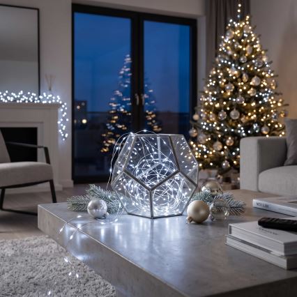 BRILAGI - LED Božićni lanac 100xLED/3xAA 10m hladna bijela