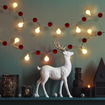 Brilagi - LED božićni lanac 20xLED/2xAA 1,8m topla bijela