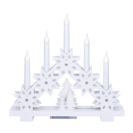 Brilagi - LED božićni svijećnjak 5xLED/2xAA