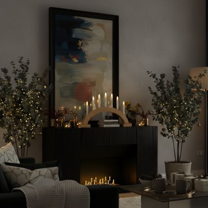 Brilagi - LED božićni svijećnjak 7xLED/2xAA 28x45 cm