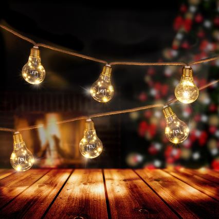 Brilagi - LED dekorativni lanac 10xLED/3xAA 1,8m toplo bijela