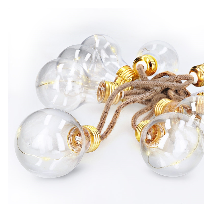 Brilagi - LED dekorativni lanac 10xLED/3xAA 1,8m toplo bijela