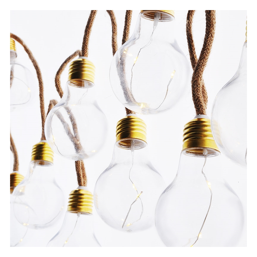 Brilagi - LED dekorativni lanac 10xLED/3xAA 1,8m toplo bijela