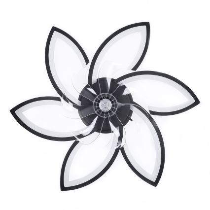 Brilagi - LED stropna svjetiljka s ventilatorom, prigušivač svjetla LED/50W/230V 3000-6500K crna + daljinski upravljač
