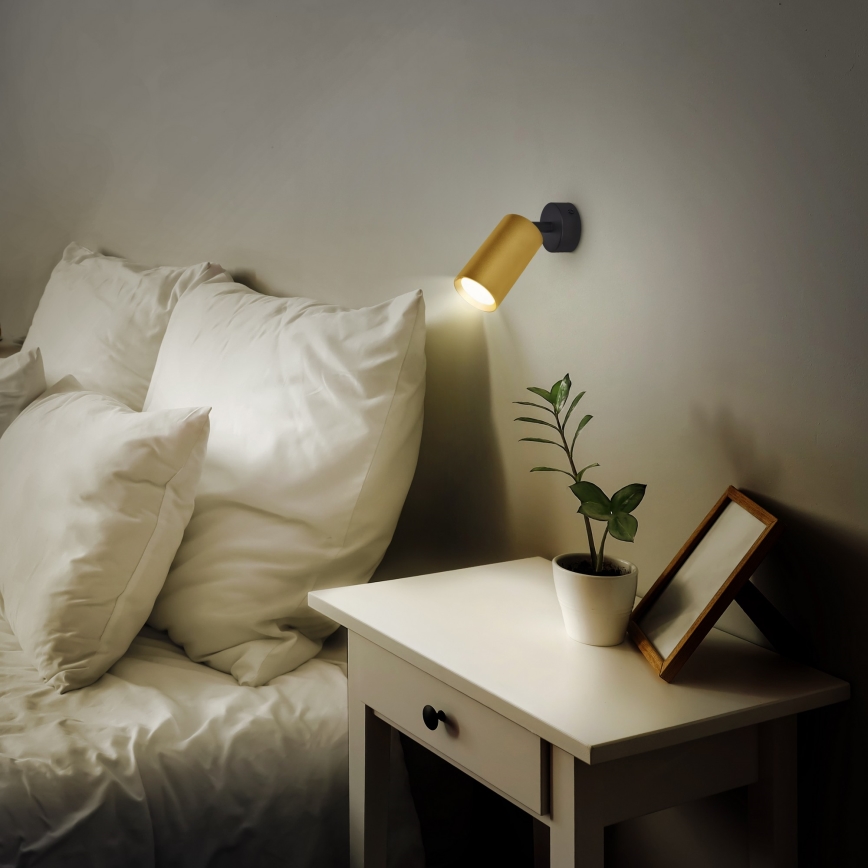 Brilagi - LED RGBW prigušivo spot svjetlo SELE GOLDEN 1xGU10/4,8W/230V 3000K crno/zlatno + daljinski upravljač