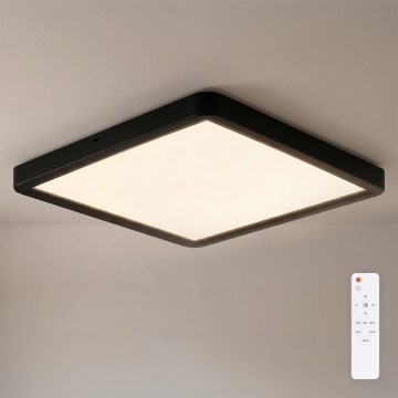 Brilagi - LED dimabilna stropna svjetiljka ESTELA SQUARE LED/36W/230V 3000-6500K 31x31 cm crna + daljinski upravljač