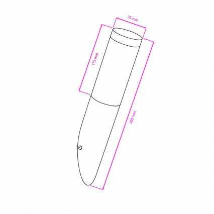 BRILAGI - LED vanjska zidna svjetiljka ELIA s mogućnošću prigušivanja 1xE27/6W/230V 2700-6500K IP44 matni krom