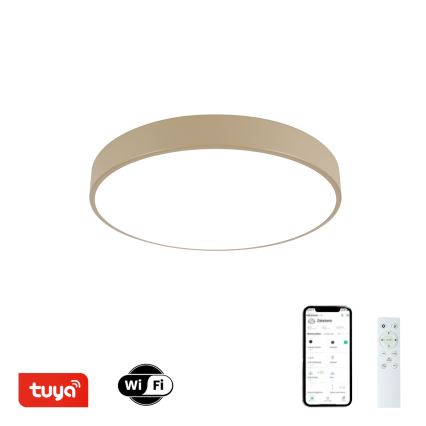 Brilagi - LED dimabilno stropno svjetlo POOL SMART LED/48W/230V 3000-6000K promjer 40 cm Wi-Fi Tuya bež + daljinski upravljač