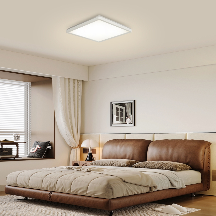 Brilagi - LED stropna svjetiljka s prigušivanjem ULTRA SLIM LED/18W/230V 2700-6500K 30x30 cm bijela + daljinski upravljač
