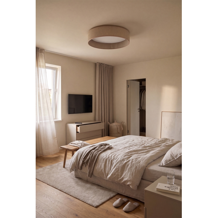 Brilagi - LED prigušivo stropno svjetlo VELVET SMARTIX LED/36W/230V 3000-6000K, promjer 55 cm, bež, Wi-Fi Tuya Beacon + daljinski upravljač