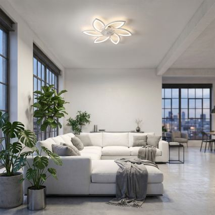 Brilagi - LED stropna svjetiljka s ventilatorom, prigušivač svjetla LED/50W/230V 3000-6500K bijela + daljinski upravljač