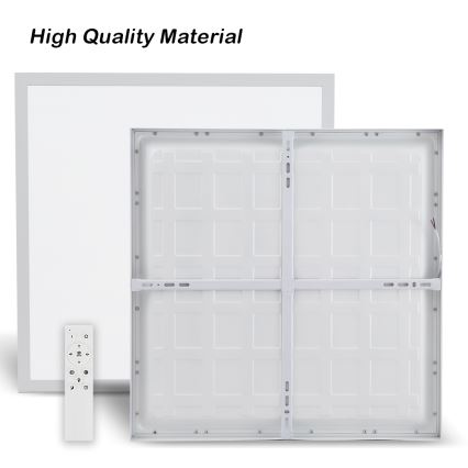 Brilagi - Dimmable Kupaonska Stropna Lampa FRAME SMART LED/50W/230V 60x60 cm 3000-6000K IP44 Bijela + Daljinsko Upravljač