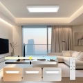 Brilagi - LED Dimmable kupaonsko stropno svjetlo FRAME SMART LED/30W/230V 30x60 cm 3000-6000K IP44 bijela + daljinski upravljač