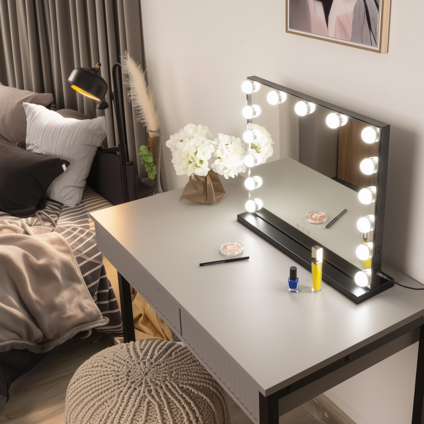 Brilagi - LED prenosivo ogledalo za šminku HOLLYWOOD LED/15W/230V 3000/4000/6500K