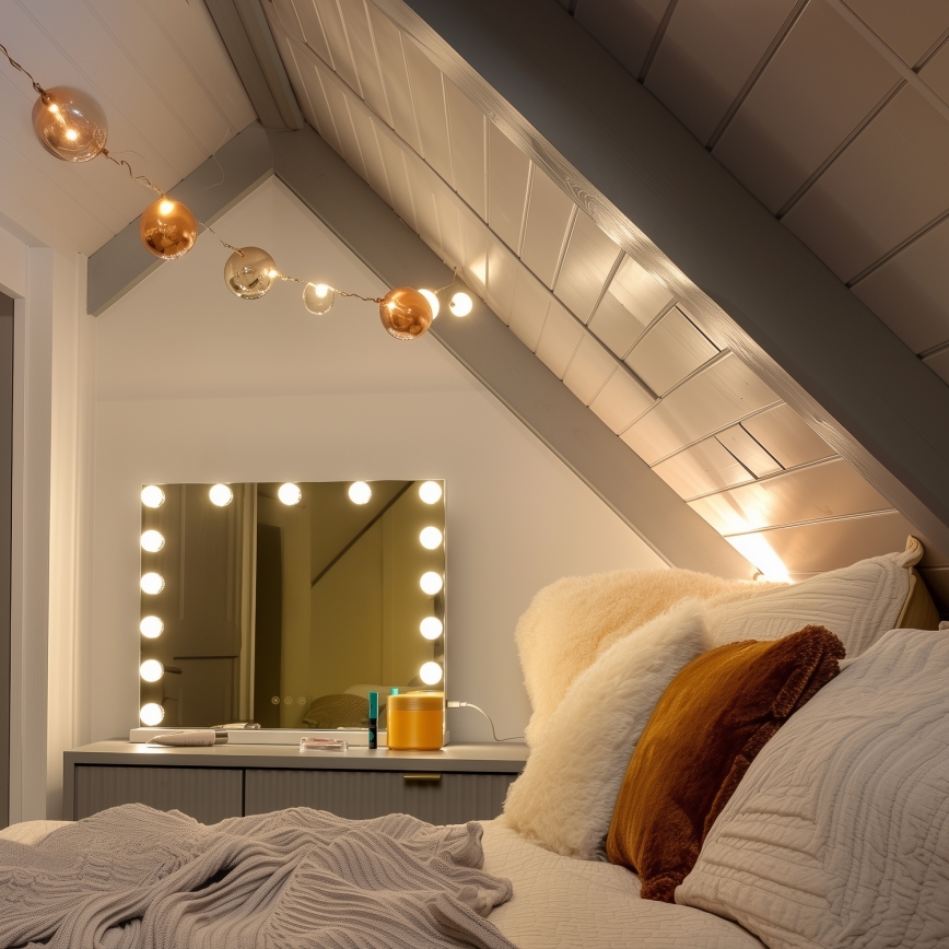 Brilagi - LED prenosivo ogledalo za šminku HOLLYWOOD LED/15W/230V 3000/4000/6500K