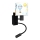 Brilagi - LED dječja fleksibilna zidna lampa BOBO 1xE27/25W/230V + LED/3W crna/bijela/sa životinjskim motivima