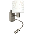 Brilagi - LED dječja fleksibilna zidna svjetiljka BOBO 1xE27/25W/230V + LED/3W matni krom/bijela/zečići