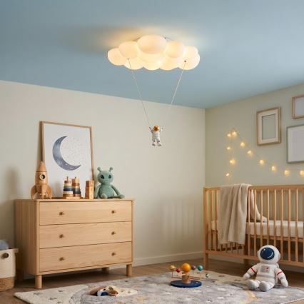 Brilagi - LED Dječja stropna svjetiljka ASTRO LED/77W/230V bijela