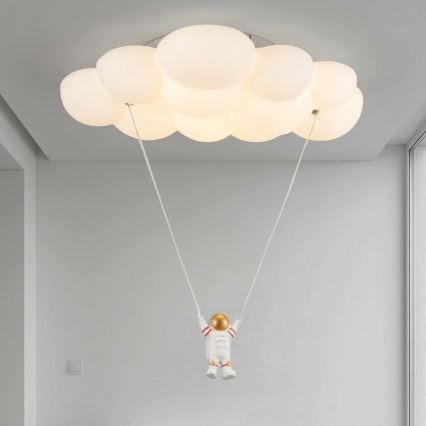 Brilagi - LED Dječja stropna svjetiljka ASTRO LED/77W/230V bijela