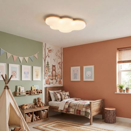Brilagi - LED dječja stropna svjetiljka CLOUD LED/54W/230V bijela