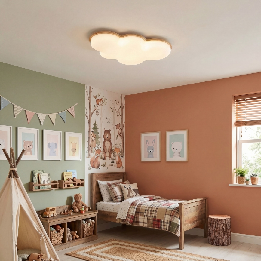 Brilagi - LED dječja stropna svjetiljka CLOUD LED/54W/230V bijela