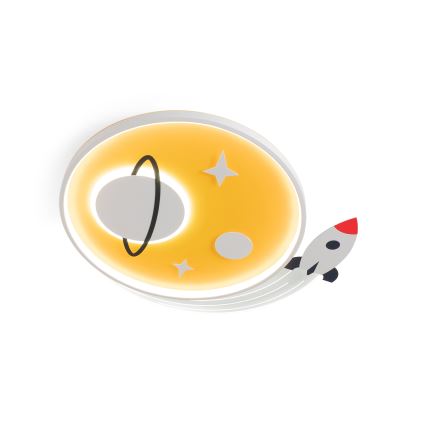 Brilagi -LED Dječja stropna svjetiljka STARSHIP LED/64W/230V 3000/4500K žuta