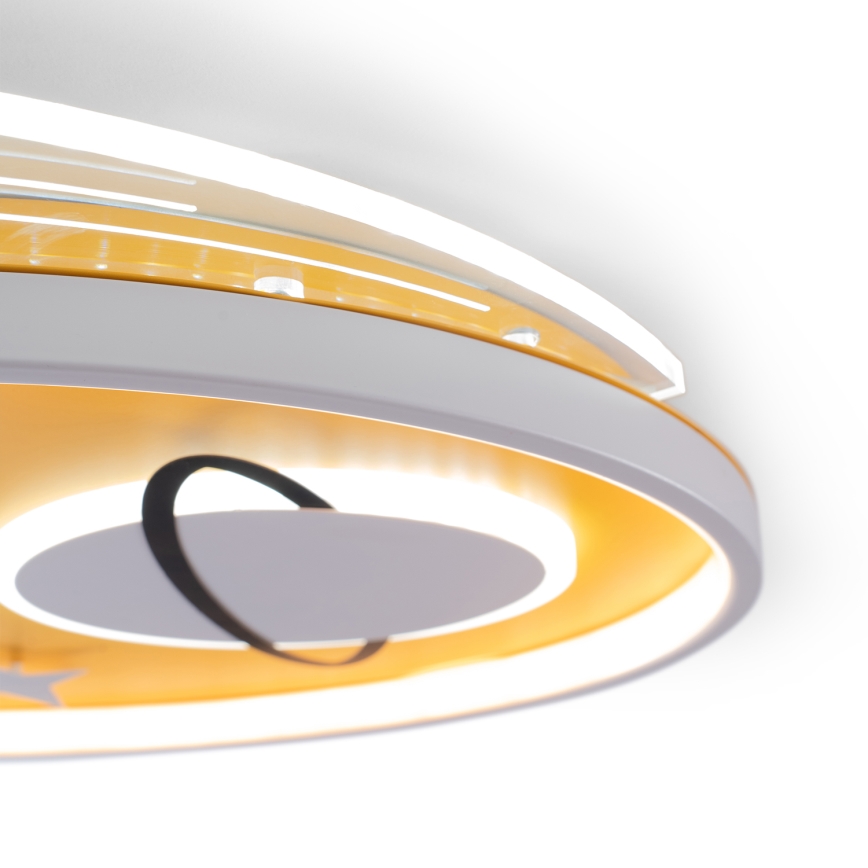 Brilagi -LED Dječja stropna svjetiljka STARSHIP LED/64W/230V 3000/4500K žuta