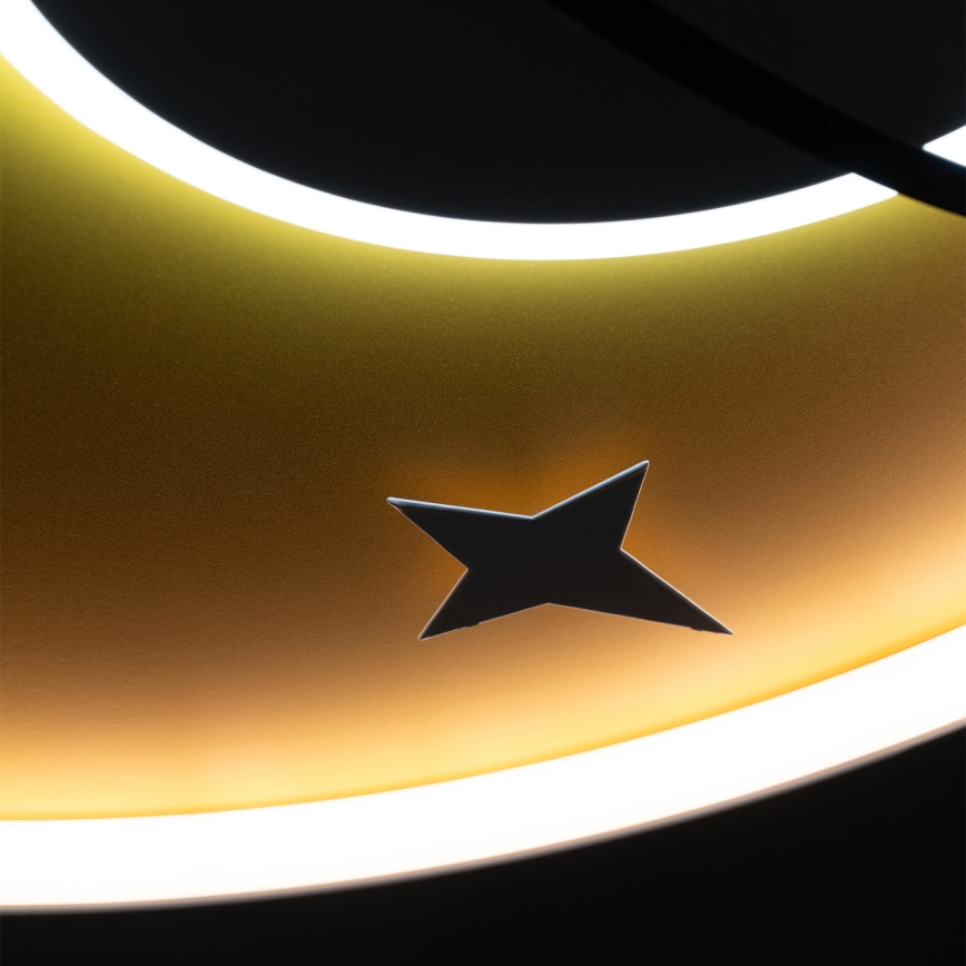 Brilagi -LED Dječja stropna svjetiljka STARSHIP LED/64W/230V 3000/4500K žuta