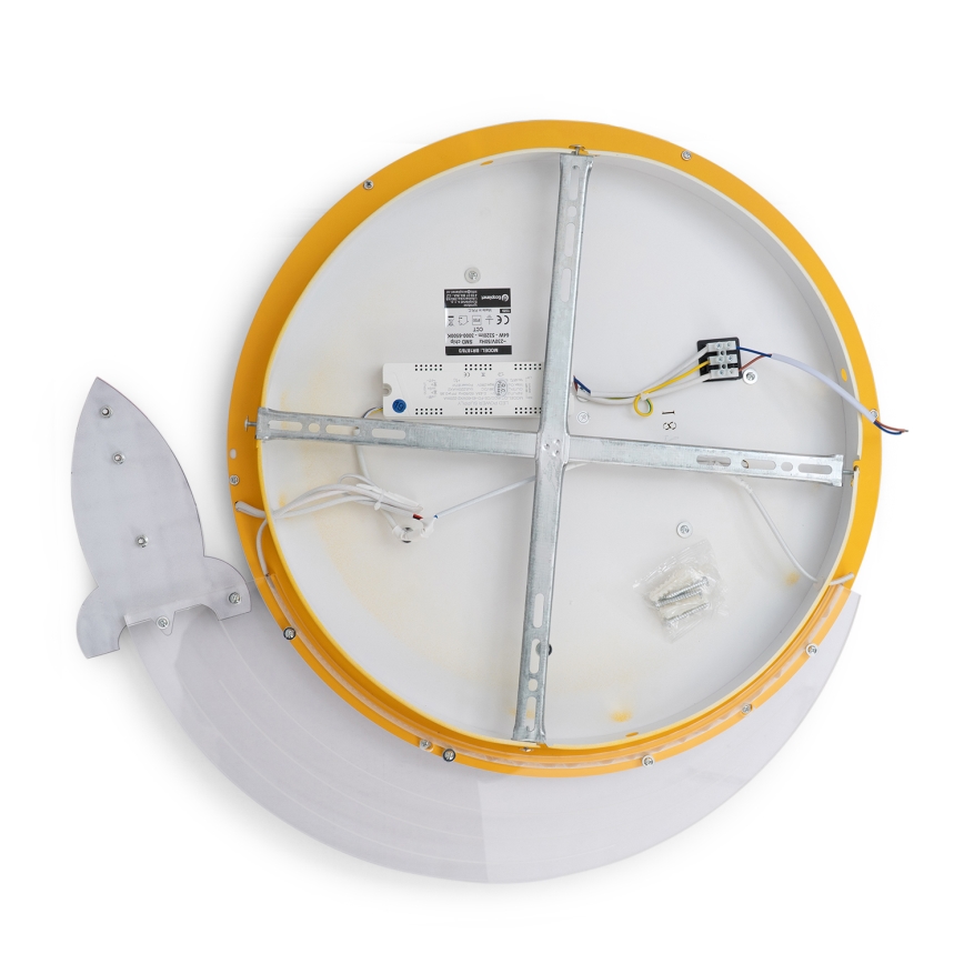 Brilagi -LED Dječja stropna svjetiljka STARSHIP LED/64W/230V 3000/4500K žuta