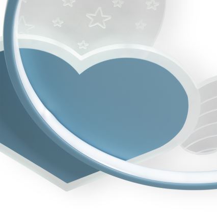 Brilagi - LED dječje stropno svjetilo LOVE LED/48W/230V 3000/4500/6000K plavo