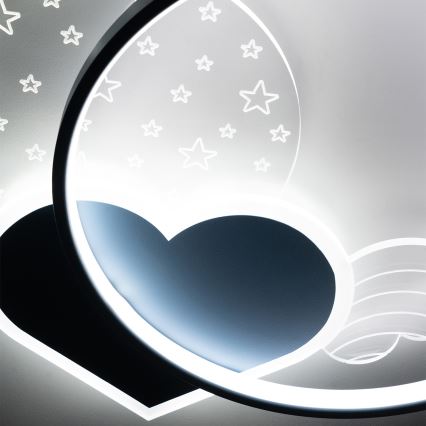 Brilagi - LED dječje stropno svjetilo LOVE LED/48W/230V 3000/4500/6000K plavo