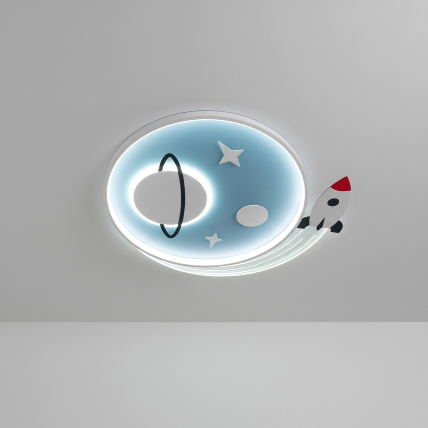 Brilagi - LED dječje stropno svjetlo STARSHIP LED/64W/230V 3000/4500/6000K plavo