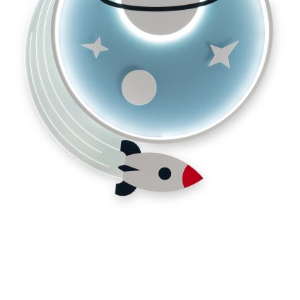 Brilagi - LED dječje stropno svjetlo STARSHIP LED/64W/230V 3000/4500/6000K plavo