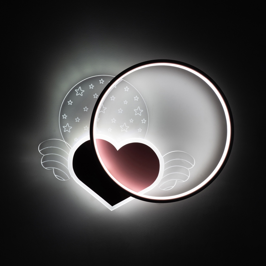 Brilagi - LED dječje stropno svjetlo LOVE LED/48W/230V 3000/4500/6000K ružičasta