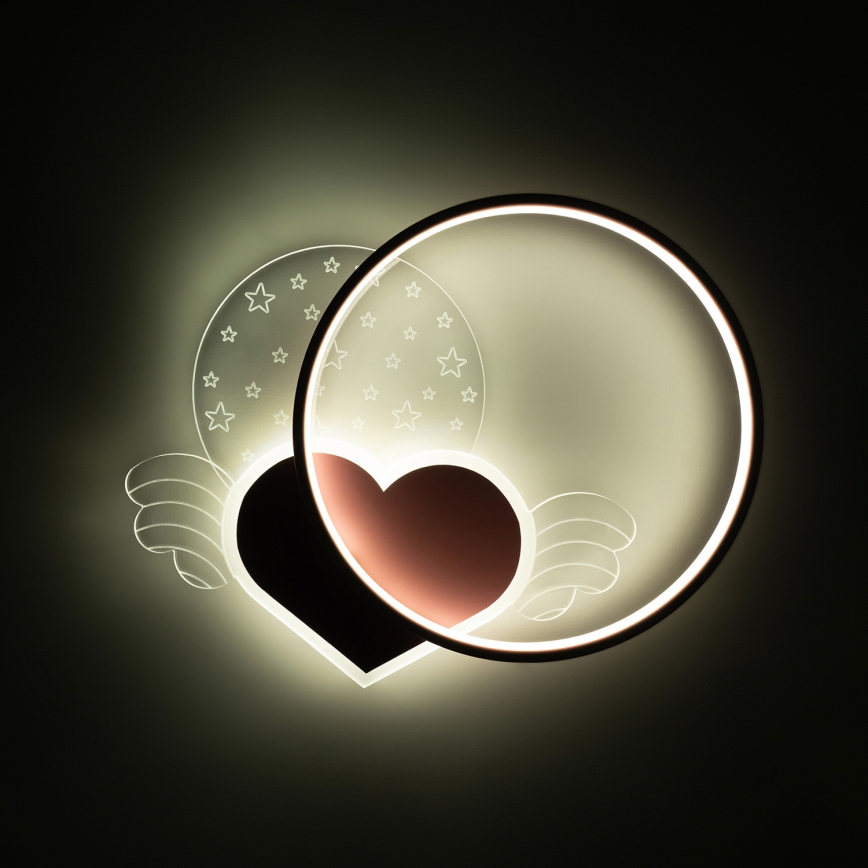 Brilagi - LED dječje stropno svjetlo LOVE LED/48W/230V 3000/4500/6000K ružičasta