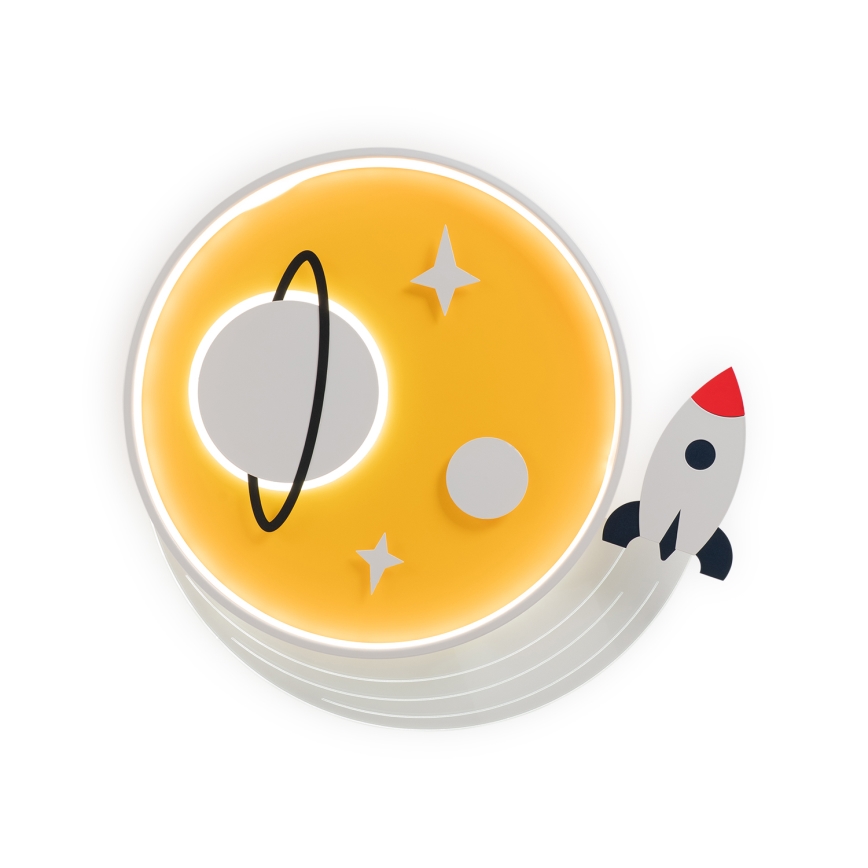 Brilagi - LED dječje stropno svjetlo STARSHIP LED/64W/230V 3000/4500/6000K žuto