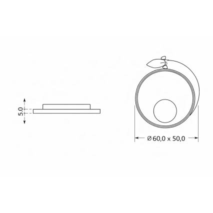 Brilagi - LED dječje stropno svjetlo STARSHIP LED/64W/230V 3000/4500/6000K žuto
