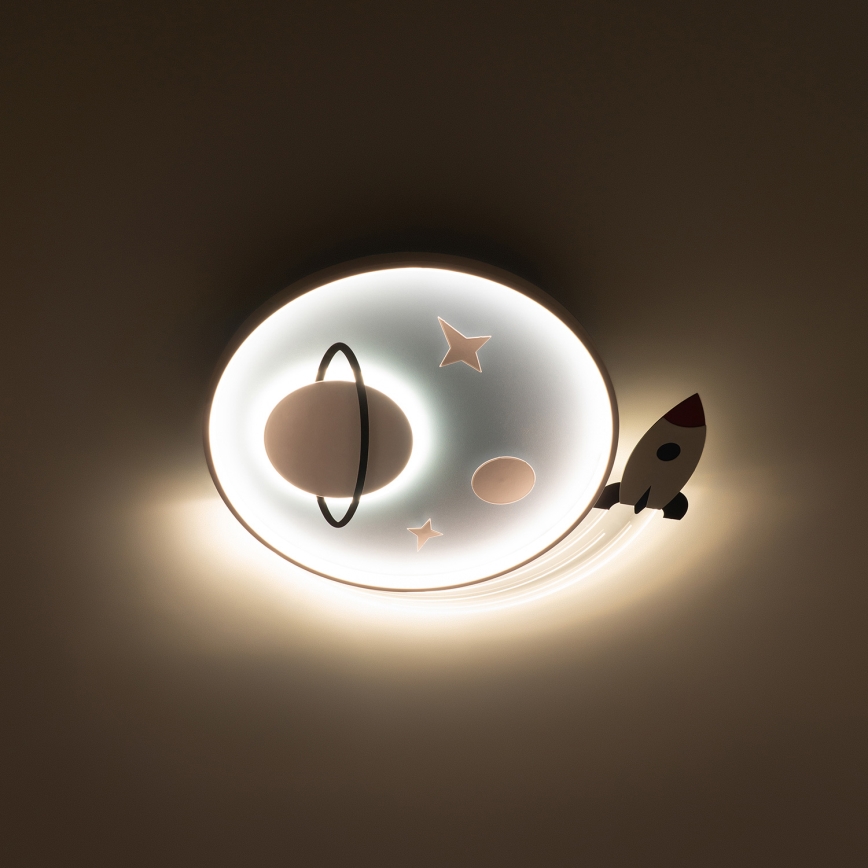 Brilagi -LED Dječje stropno svjetlo STARSHIP LED/64W/230V 3000/4500K plavo