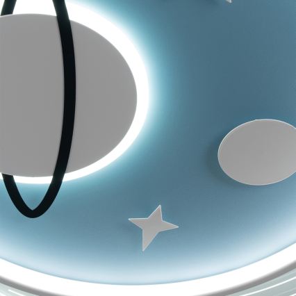 Brilagi -LED Dječje stropno svjetlo STARSHIP LED/64W/230V 3000/4500K plavo
