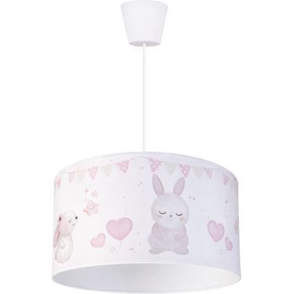 Brilagi - LED dječji luster na sajli BOBO 1xE27/10W/230V pr. 35 cm bijela/životinjice