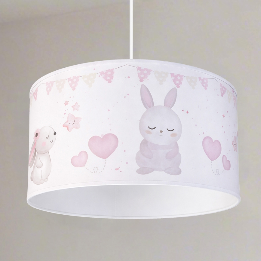 Brilagi - LED dječji luster na sajli BOBO 1xE27/10W/230V pr. 35 cm bijela/životinjice