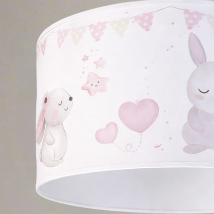 Brilagi - LED dječji luster na sajli BOBO 1xE27/10W/230V pr. 35 cm bijela/životinjice