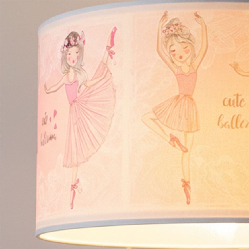 Brilagi - LED dječji luster na sajli BOBO 1xE27/10W/230V Ø 35 cm ružičasta/baletne papuče