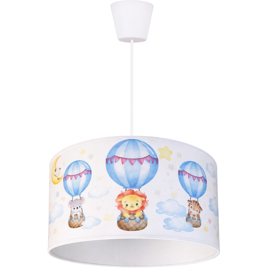 Brilagi - LED dječji luster na sajli BOBO 1xE27/60W/230V Ø 35 cm bijela/životinjice