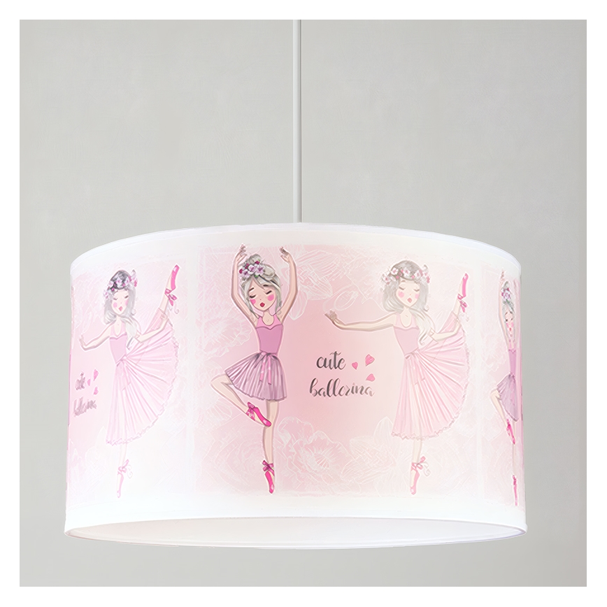 Brilagi - LED dječji luster na sajli BOBO 1xE27/60W/230V Ø 35 cm ružičasta/baletne papuče