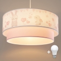 Brilagi- LED dječji luster na sajli BOBO 1xE27/60W/230V Ø40 cm krem./ruž./kralj.